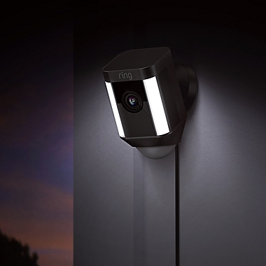 Ring Spotlight Wired Security Camera in Black. View a larger version of this product image.