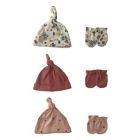 Alternate image 0 for Sterling Baby Preemie 9-Piece Floral Hat and Mittens Set in White