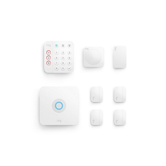 Alternate image 1 for Ring 8-Piece Alarm Home Security Kit in White
