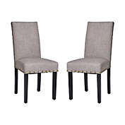 Glitzhome&reg; Upholstered Dining Chairs (Set of 2)