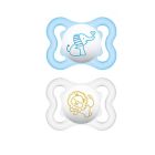 Alternate image 0 for MAM Mini Air Age 0-6 Months Pacifier in Blue (2-Pack)