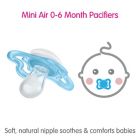 Alternate image 2 for MAM Mini Air Age 0-6 Months Pacifier in Blue (2-Pack)