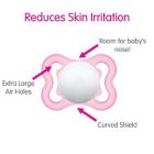 Alternate image 3 for MAM Mini Air Age 0-6 Months Pacifier in Blue (2-Pack)