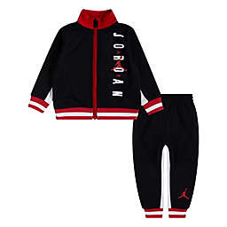 Nike® Jordan® 2-Piece Half Court Tricot Jacket and Pant Set in Black