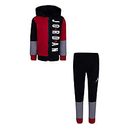 Jordan® 2-Piece Halfcourt Fleece Top and Pant Set in Black