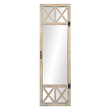 Patton Wall D&eacute;cor 19-Inch x 60-Inch Wood Leaner Mirror in Natural. View a larger version of this product image.