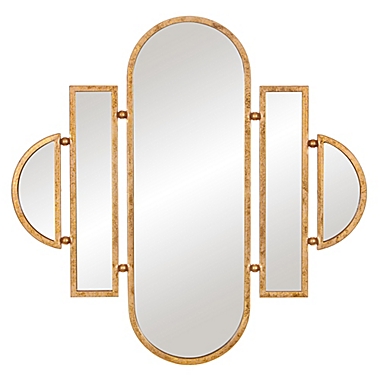 Patton Wall Décor 30-Inch x 31-Ich Framed Metal Wall Mirror in Gold. View a larger version of this product image.