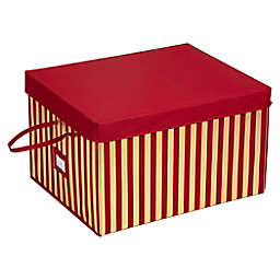 Winter Wonderland® 60-Count 3-Tier Deluxe Ornament Storage Box in Red/Gold