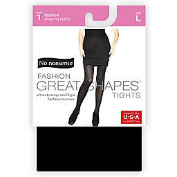 No Nonsense® Large Women's Shapes Diamond Texture Control Top Tight in Black