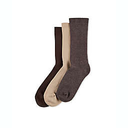 No Nonsense® 3-Pack Women's Cotton Rib Socks in Solid/Heather