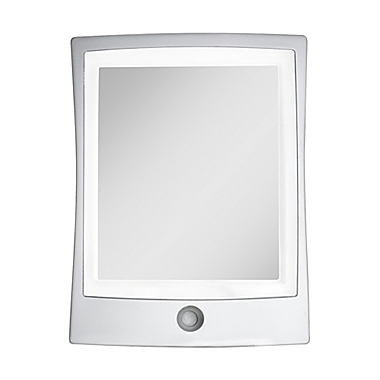 Squared Away&trade; LED Fogless Shaving Mirror in Silver. View a larger version of this product image.