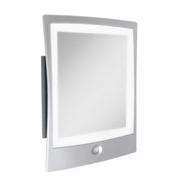Squared Away&trade; LED Fogless Shaving Mirror in Silver. View a larger version of this product image.