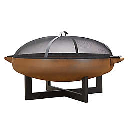 Real Flame® La Porte Wood Burning Fire Pit in Rust