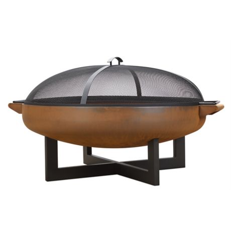 La Porte Wood Burning Fire Pit In Rust, Bed Bath And Beyond Fire Pit