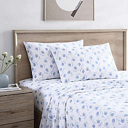 Stone Cottage Floral Breeze Cotton Percale King Sheet Set in Blue