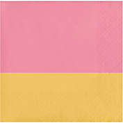H for Happy&trade; 36-Count Hearts and Stripes Two Tone Beverage Napkins