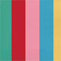 H for Happy™ 36-Count Hearts and Stripes Two Tone Lunch Napkins