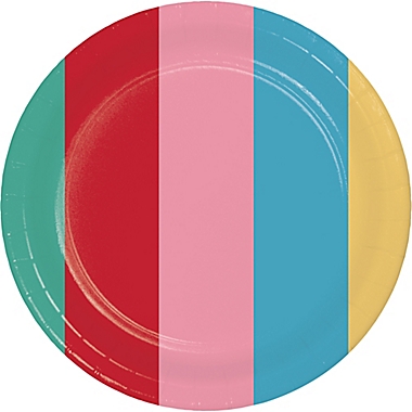 H For Happy&trade; 12-Count Hearts and Stripes Valentine&#39;s Day Banquet Plates. View a larger version of this product image.