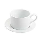 Our Table&trade; Simply White 2-Piece Rim Round Cup and Saucer Set