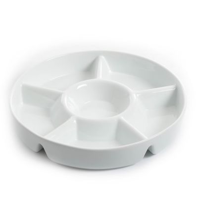 Our Table&trade; Simply White Chip and Dip Server