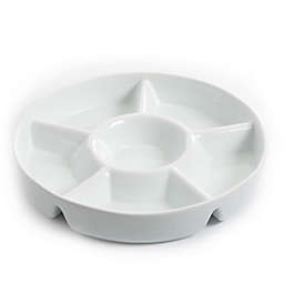 Our Table™ Simply White Chip and Dip Server
