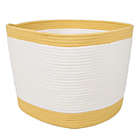 Alternate image 0 for Squared Away&trade; Colorblock Large Coiled Rope Basket in Misted Yellow
