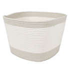 Alternate image 0 for Squared Away&trade; Colorblock Medium Coiled Rope Basket in Peyote Grey