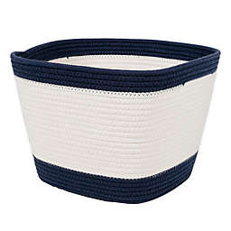 Squared Away™ Colorblock Medium Coiled Rope Basket in Blue Depths