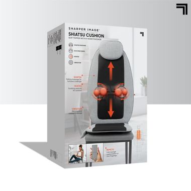 Sharper Image&reg; 4-Node Shiatsu Massager Seat Topper. View a larger version of this product image.