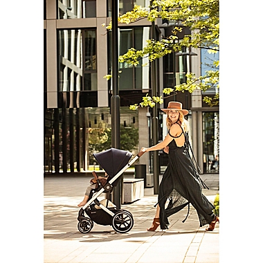 CYBEX Balios S Lux Single Stroller in River Blue. View a larger version of this product image.
