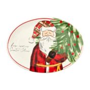 Mud Pie&reg; 14-Inch Here Comes Santa Christmas Platter