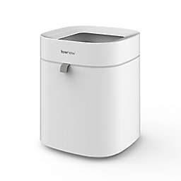 TOWNEW T Air Lite Self-Sealing Trash Can in White