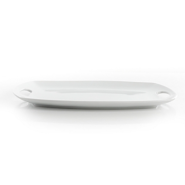 Our Table&trade; Simply White 17.25-Inch Handled Platter. View a larger version of this product image.
