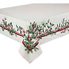 Alternate image 2 for Bee &amp; Willow&trade; Holiday Berries 60-Inch x 120-Inch Oblong Tablecloth in White/Red