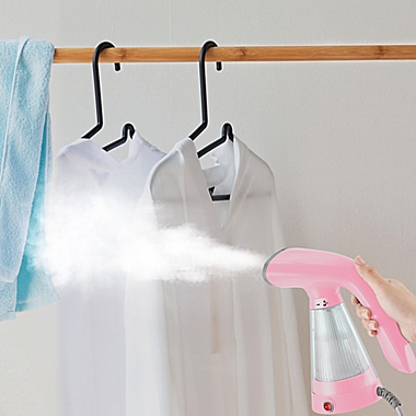 True &amp; Tidy&reg; TS-20 Handheld Garment Steamer in Pink. View a larger version of this product image.