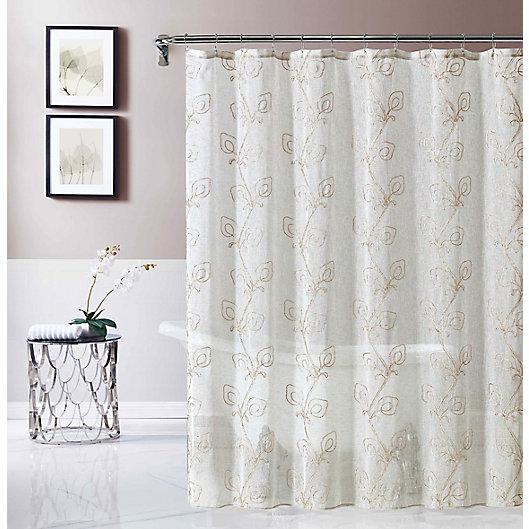 70-inch by 72-inch Linen Croscill Fabric Shower Curtain Liner 