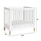 Alternate image 9 for Babyletto Gelato 4-in-1 Mini Crib/Twin Bed in White