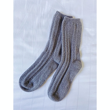 Nestwell&trade; Cashmere Bed Socks in Sharkskin. View a larger version of this product image.