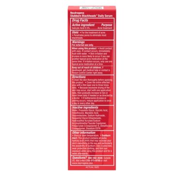 Neutrogena&reg; 1 oz. Stubborn Acne Blackheads Daily Serum. View a larger version of this product image.
