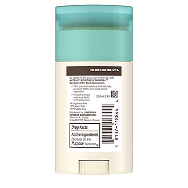 Aveeno&reg; Positively Mineral&trade; 1.5 oz. Sensitive Skin Sunscreen Stick SPF 50. View a larger version of this product image.