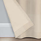 Alternate image 1 for Bee & Willow&trade; Textured Check 84-Inch Rod Pocket/Back Tab Curtain Panel in Taupe (Single)