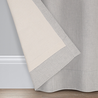 Bee & Willow&trade; Textured Solid 84-Inch Rod Pocket/Back Tab Curtain Panel in Grey (Single). View a larger version of this product image.