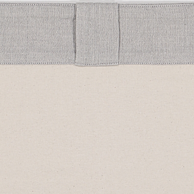 Bee & Willow&trade; Textured Solid 84-Inch Rod Pocket/Back Tab Curtain Panel in Grey (Single). View a larger version of this product image.