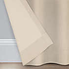 Alternate image 1 for Bee & Willow&trade; Textured Solid 95-Inch Rod Pocket/Back Tab Curtain Panel in Taupe (Single)