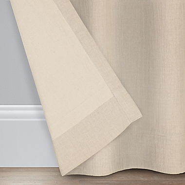 Bee & Willow&trade; Textured Solid 95-Inch Rod Pocket/Back Tab Curtain Panel in Taupe (Single). View a larger version of this product image.
