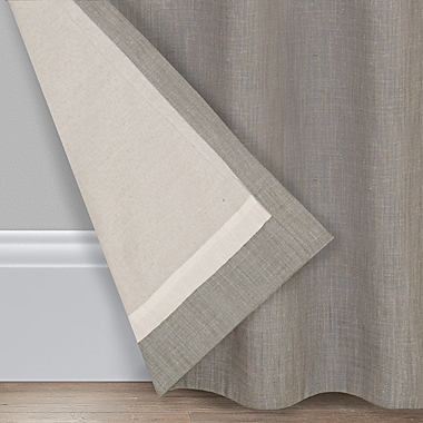Simply Essential&trade; Hawthorne 84-Inch Grommet Window Curtain Panel in Grey (Single). View a larger version of this product image.