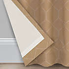 Alternate image 1 for Simply Essential&trade; Woven Honeycomb 63-Inch Grommet Light Filtering Curtain in Mocha (Single)
