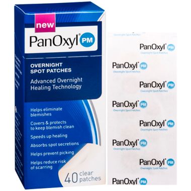 PanOxyl&reg; 40-Count PM Overnight Spot Patches. View a larger version of this product image.