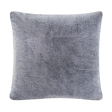 UGG&reg; Dawson Faux Fur European Pillow Sham in Charcoal. View a larger version of this product image.