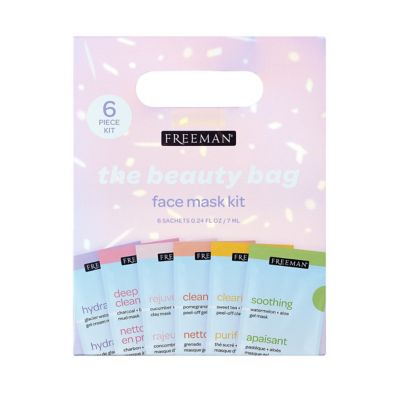 Freeman&reg; 6-Piece The Beauty Bag Face Mask Kit